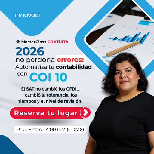Masterclass "2026 no perdona errores: Automatiza tu contabilidad con COI 10.0"
